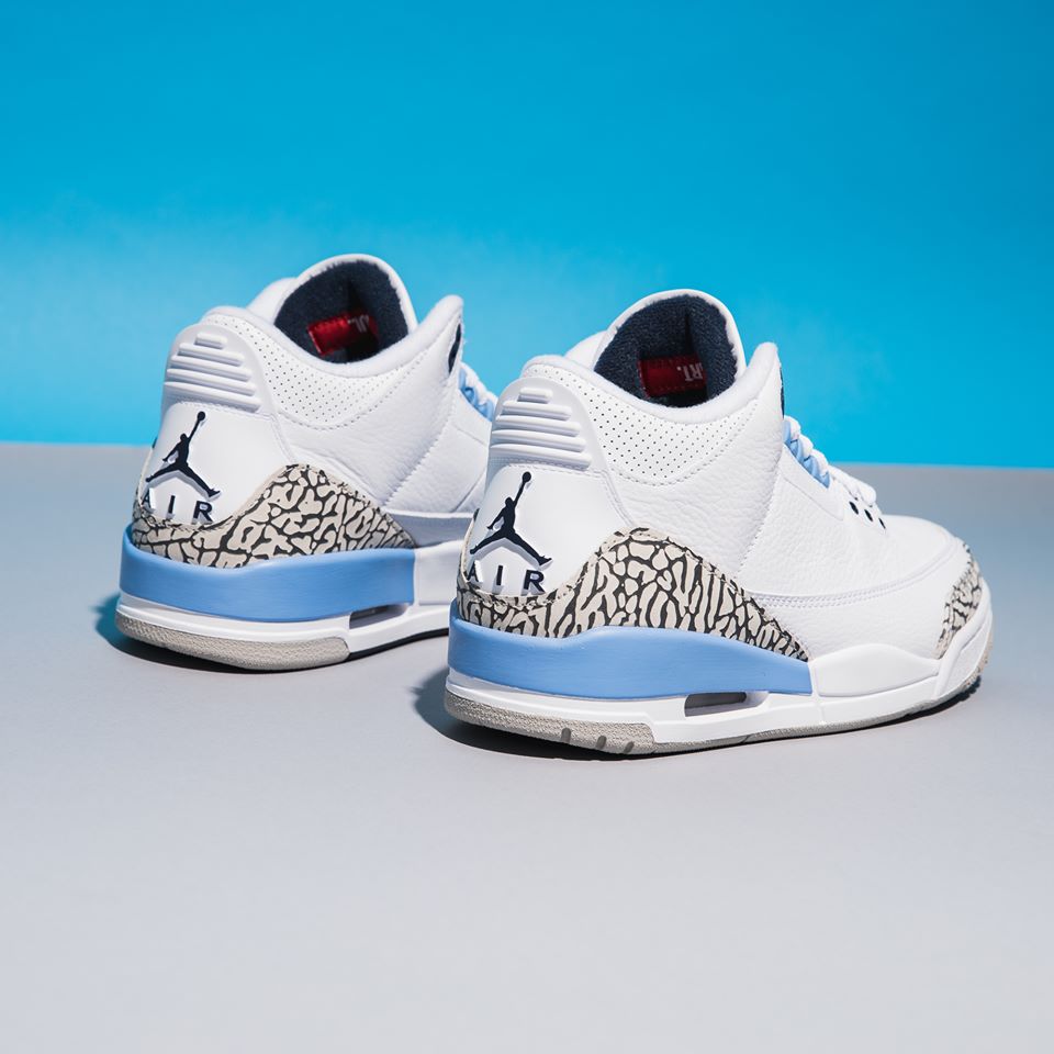 แนะนำรองเท้า Nike Air Jordan 3 RETRO “UNIVERSITY BLUE” ดีไซน์คลาสสิค คุณภาพเยี่ยมเช่นเคย จัดให้เอาใจคนรักสีฟ้า