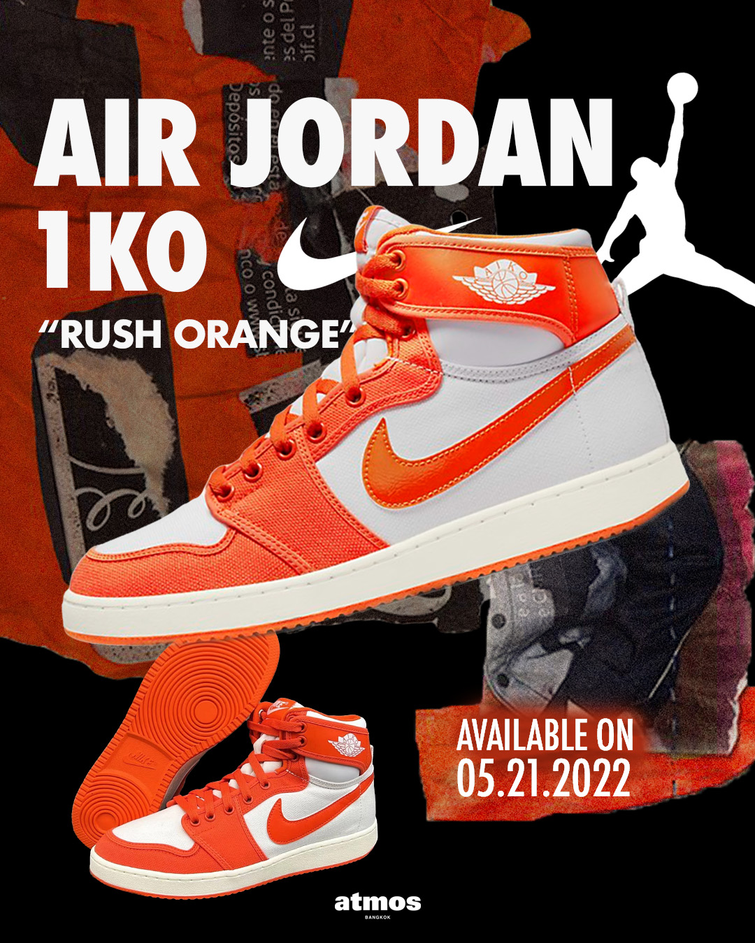 Air Jordan 1 KO “Rush Orange” สนีกเกอร์สาย OG อันเป็นอีกโฉมของ Air Jordan 1