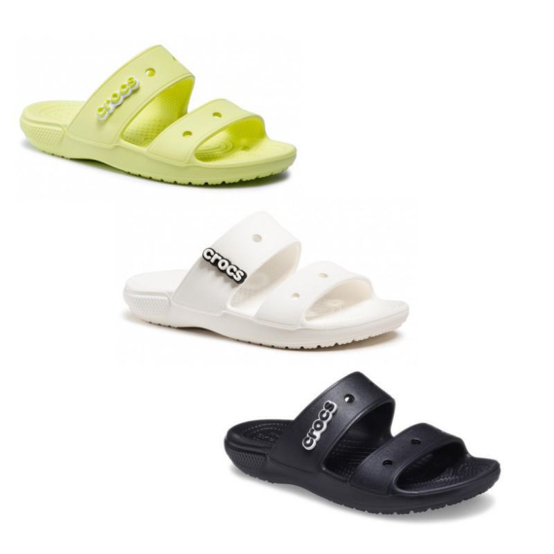 CROCS Classic Crocs Slide รองเท้าแตะผู้ใหญ่ นุ่มเบาสบายและยังสามารถใส่ลุยน้ำได้