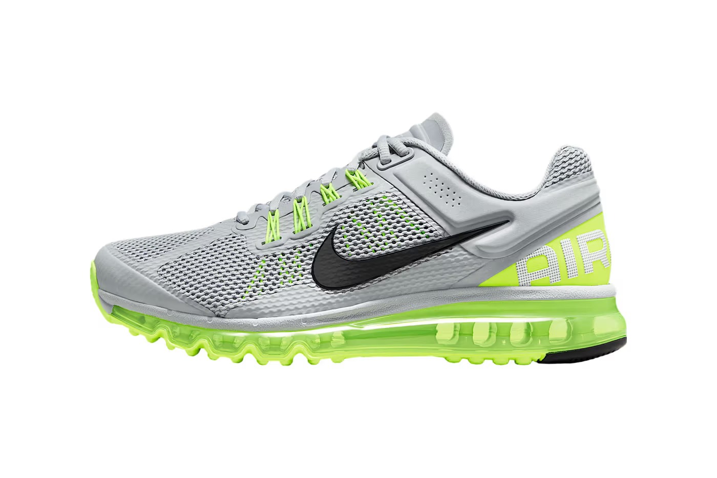 Nike Air Max 2013 "Wolf Grey" กับดีไซน์โฉบเฉี่ยวในสี "Volt" ที่สายสนีกเกอร์ไม่ควรพลาด!