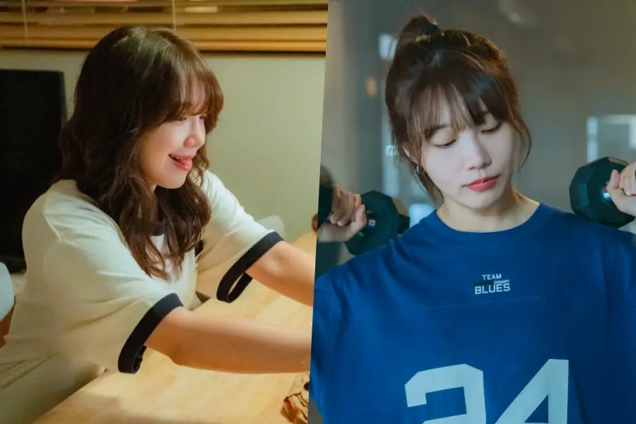 Jeong Eun Ji เปลี่ยนโฉมเป็นมือใหม่ยิมเพื่อเอาชนะการเลิกราใน “Pump Up The Healthy Love”