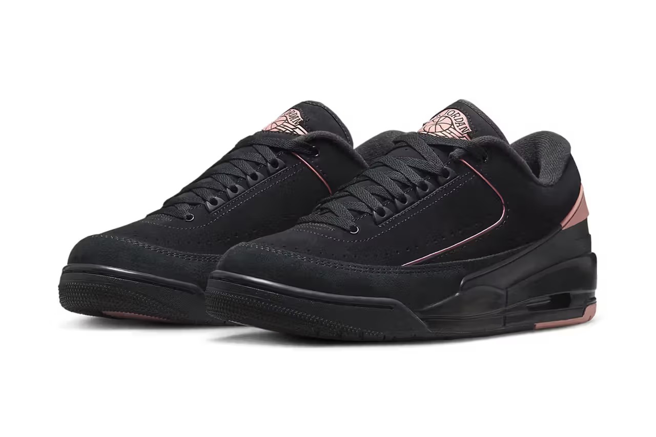 Air Jordan 2/3 สี “Black/Rust Pink” โผล่แล้ว! สวยดุพร้อมดีไซน์สุดเท่